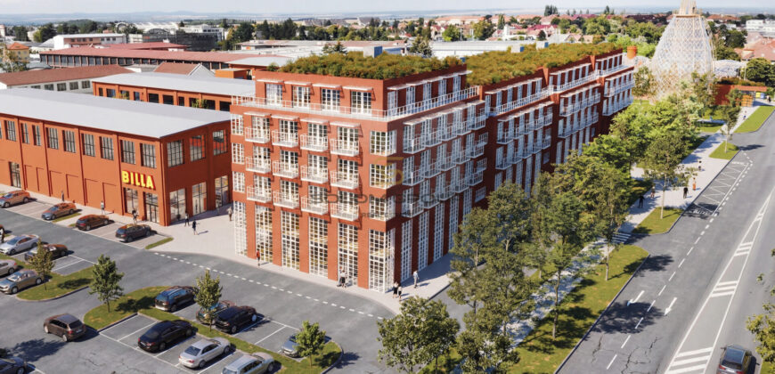 Prodej bytu 1+kk/Balkon, 29,12 m², garážové stání, sklep, DV, Praha – Kbely, novostavba