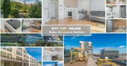 Pronájem 1kk, 30 m2, Praha 5 – Smíchov, Grafická, novostavba, zařízeno