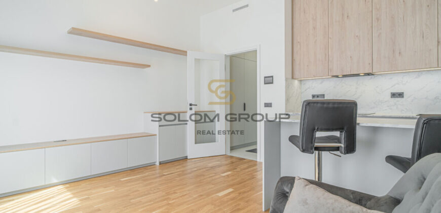 Pronájem 1kk, 30 m2, Praha 5 – Smíchov, Grafická, novostavba, zařízeno