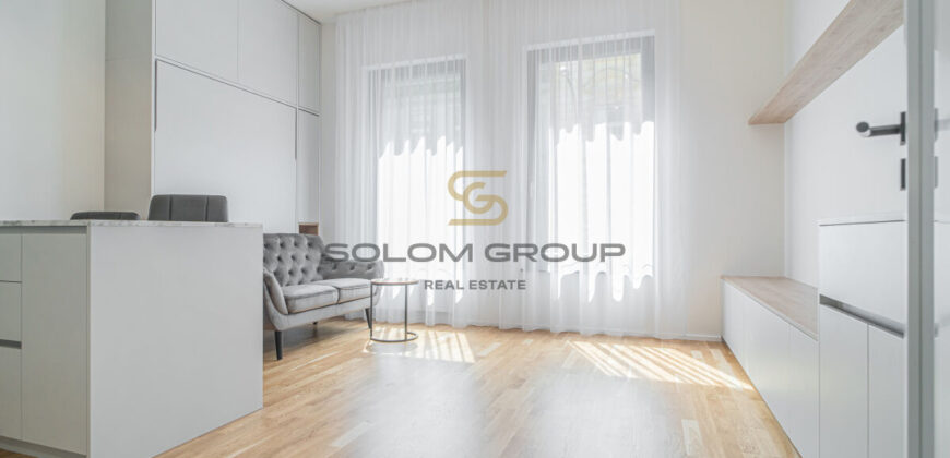 Pronájem 1kk, 30 m2, Praha 5 – Smíchov, Grafická, novostavba, zařízeno