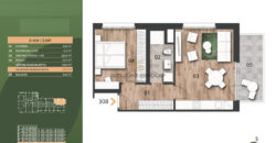 Prodej bytu 2+kk/B, 55,3 m², DV, Praha 14 – Černý Most ulice Arnošta Valenty, Novostavba