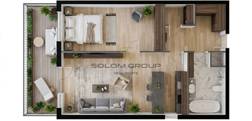 Prodej nového bytu 2+kk/B, 54,9 m², DV, Praha 5 – Hlubočepy, novostavba